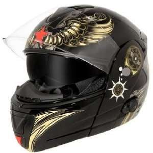   Motorcycle Helmet with Blinc Bluetooth SZ XL