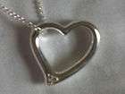 job lot of 50 x floating heart 925 sterling silver pendant necklace 16 