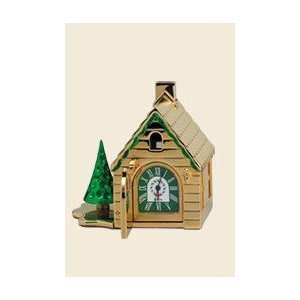  Bulova Gingerbread House Miniature Collection Clock B0420 
