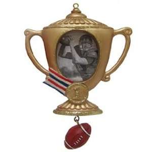  Football Trophy Frame Christmas Ornament: Home & Kitchen