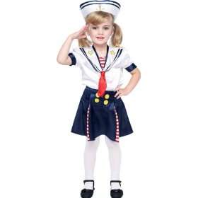    Childs Toddler Sailor Girl Costume (Size: 2T): Toys & Games