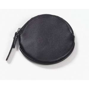  Clava Leather CL 2297BLK Round Coin Purse in Black Toys 