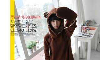 FreeGlove Women Ladies Japan Bear Ear Long Hoodie Sweatshirt UK Size 6 
