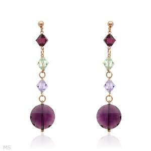 Made in Italy Pleasant Earrings With Crystals and Simulated gems Made 
