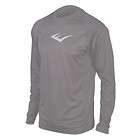 Mens Everlast Poly Long Sleeve Crew Tee Shirt Gray Size Large NEW