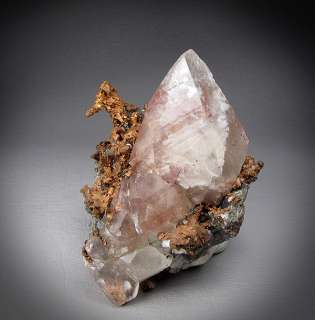 Copper and Calcite, Quincy Mine, Michigan  