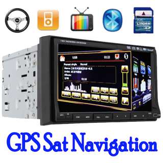 Double Din 7In Dash Car DVD Player Radio Ipod TV Stereo GPS 