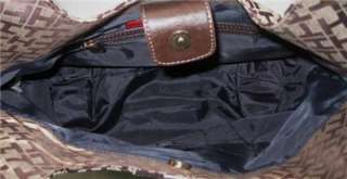 Tommy Hilfiger Womens Lg EW Shopper Tote Purse Handbag $79 Brown 