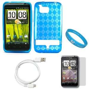   Screen Protector + White Micro USB Data Cable Cord + SumacLife TM