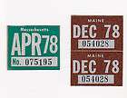 1978 Maine License Plate Sticker ME Automobile Car Registration Decal