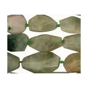  Burma Jade Beads Faceted Flat Slab 15 33x11 15mm: Arts 