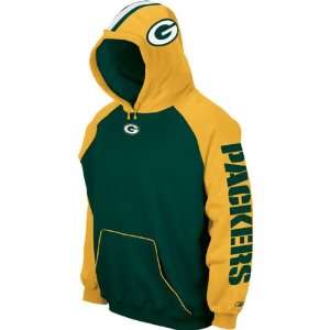  Green Bay Packers Reebok Helmet Hoodie Sweatshirt: Sports 