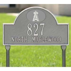 Los Angeles Angels Pewter & Silver Personalized Address Plaque with 