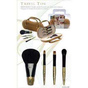 Travel Tips by Beauty Strokes   4 brush set (Hard velvet 