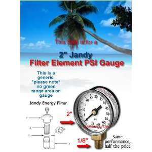 Jandy Ray Vac Filter Element PSI Gauge