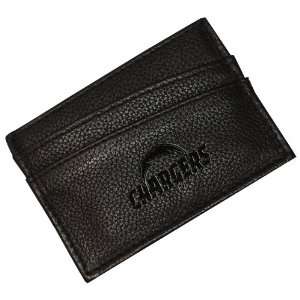  NFL San Diego Chargers Debossed Black Leather Money Clip 