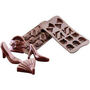 NEW SilikoMart Silicone Chocolate Candy Ice Soap Purse Shoes Mold 