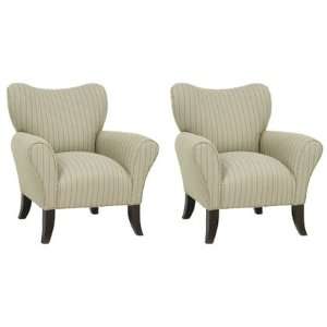 Abby Designer Style Fabric Occasional Accent Chair: Set 