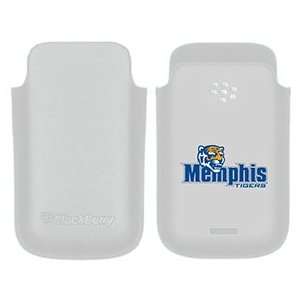  Memphis Tigers blue on BlackBerry Leather Pocket Case 