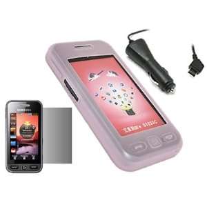     Pink Silicone Case / Screen Protector / Car Charger Electronics