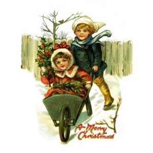  Vintage Merry Christmas Stickers: Arts, Crafts & Sewing
