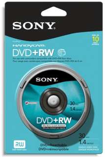 10 Pak SONY Mini DVD+RW 1.4GB 30 Min for Sony Cams  