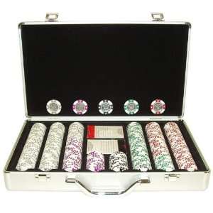   Coin Inlay Jackpot Casino Chips with Aluminum Case