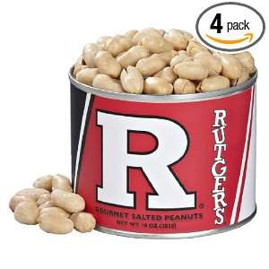 Virginia Diner Rutgers University, Salted Peanuts, 10 Ounce (Pack of 4 