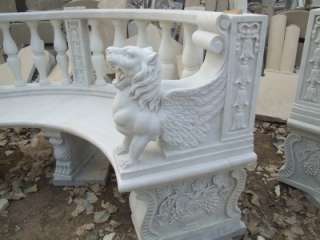 WONDERFUL HAND CARVED MARBLE FIGURAL BENCHES ST001  
