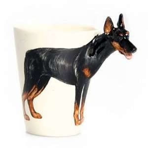    Doberman Pinscher Sculpted Ceramic Dog Coffee Mug: Home & Kitchen