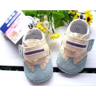 New Infant Baby Boys Leather Soft Sole Velcro Walking Shoes 3 18 