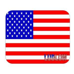  US Flag   Ludlow, Massachusetts (MA) Mouse Pad Everything 