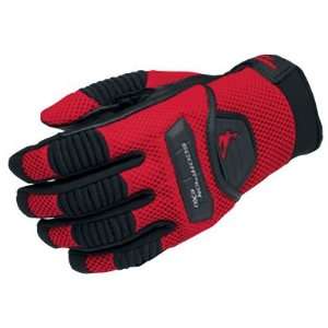  SCORPION COOLHAND TEXTILE STREET GLOVES RED LG Automotive