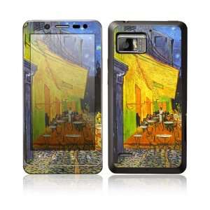 Cafe at Night Design Protective Skin Decal Sticker for Motorola Droid 
