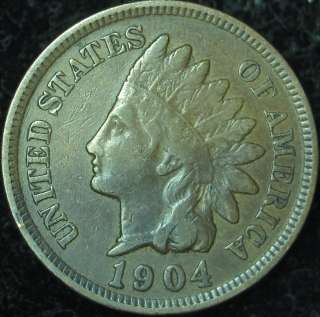 1904 P Fine+ Indian Head Cent     
