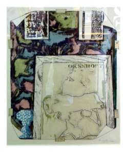 Jasper Johns Original rare lithograph Signed Mint Cond  