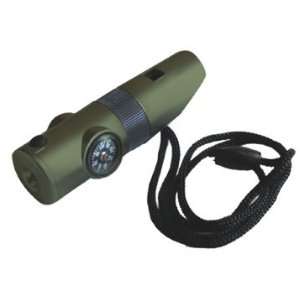   Survival LED Flashlight Whistle (GREEN) 
