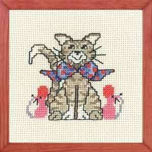  First Kit   Sweet Cat   Cross Stitch Kit: Arts, Crafts 