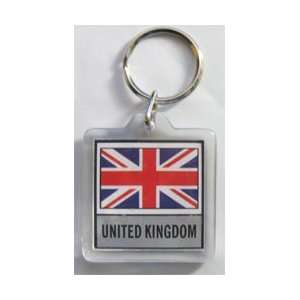  United Kingdom   Country Lucite Key Ring: Patio, Lawn 