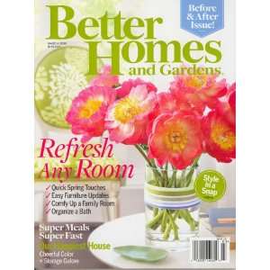   March 2008 Issue Editors of BETTER HOMES AND GARDENS Magazine Books