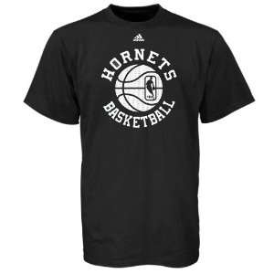   adidas New Orleans Hornets Black Off Season T shirt
