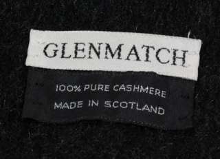Glenmatch Scotland Charcoal Black Women Cashmere Scarf  