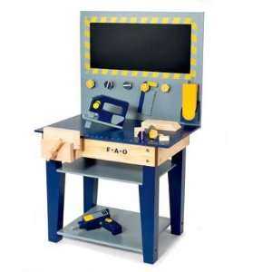  Wooden Workbench Playset with 15 piece Tool Kit by FAO 
