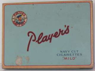 Vintage * Players Navy Cut * Cigarettes Tin Box Canada  