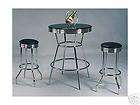 Bar Unit Game Table and 2 BarStool Chair Cherry Finish