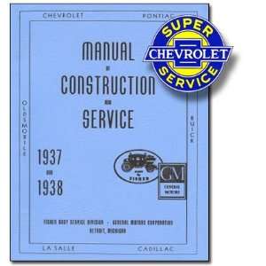  1937 1938 Fisher Body Service Manual GM Cars (with Decal 