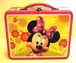 Minnie Mouse   New Disney Tin Embossed Lunch Box  