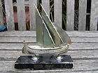 Cotuit Skiff Race   3 Cape Cod Catboats in Wire   Sailboat Models