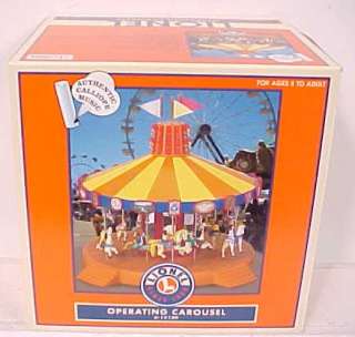Lionel 6 14109 Operating Circus Carousel LN/Box  