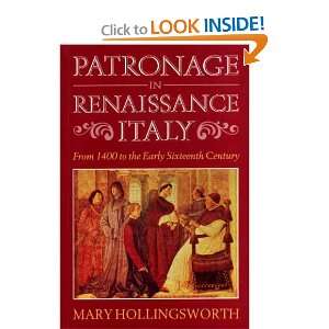  Patronage in Renaissance Italy Pb (9780719553783) Mary 